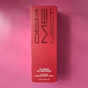 DERMELECT All-Aglow All Over Scrub 3.3 fl oz NEW Face & Body